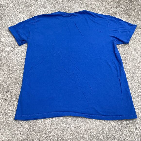 Disney Aladdin Graphic T-Shirt Mens XL Blue Crew Neck Short Sleeve Cotton Tee - Picture 2 of 8